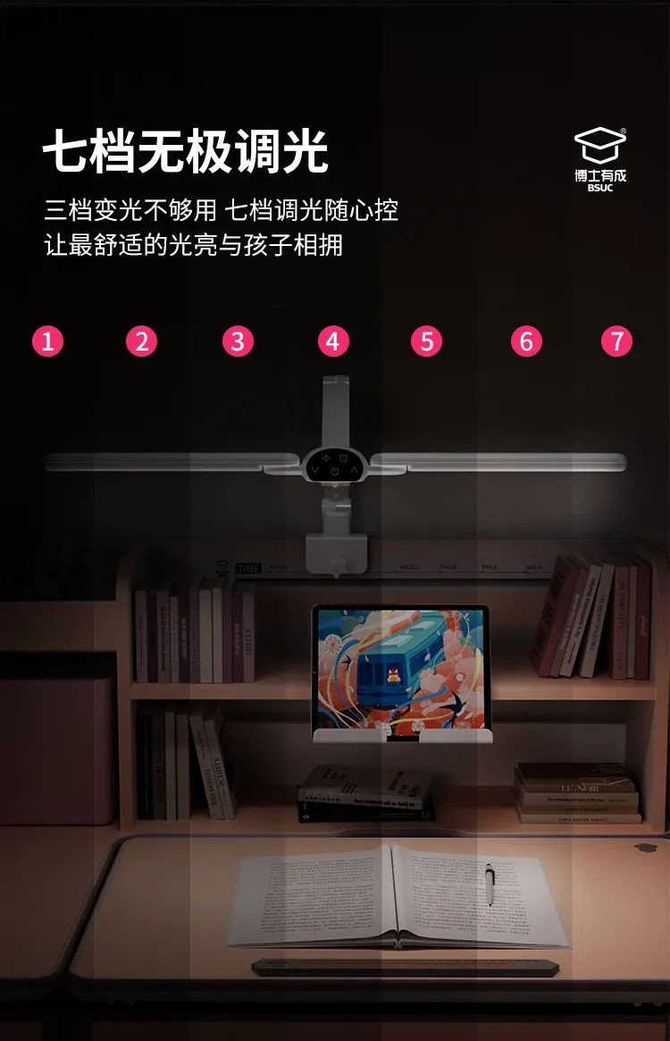 快猫成人短视频天使之翼护眼灯，七档无极调光